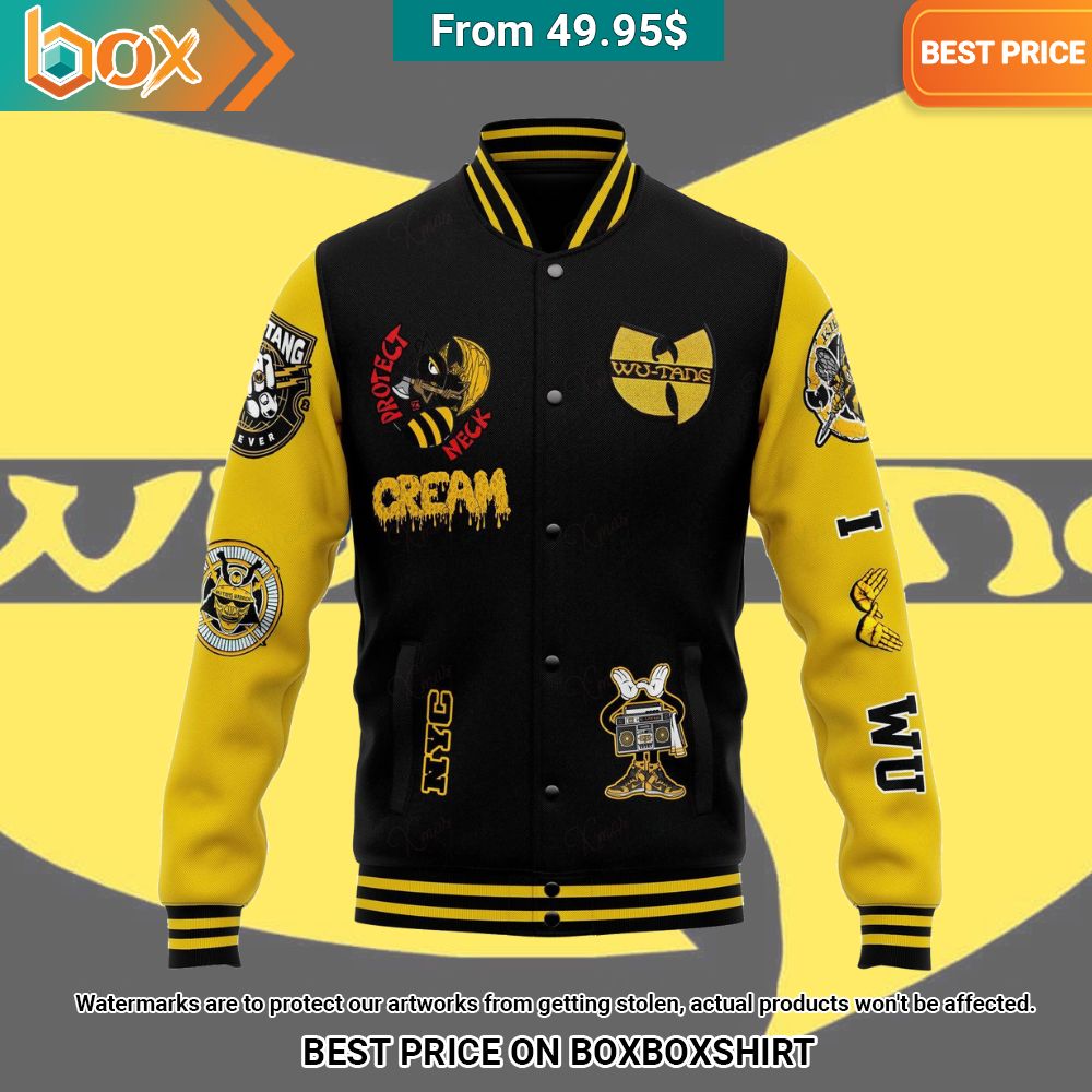 Wu Tang Clan I Bomb Atomically Baseball Jacket4