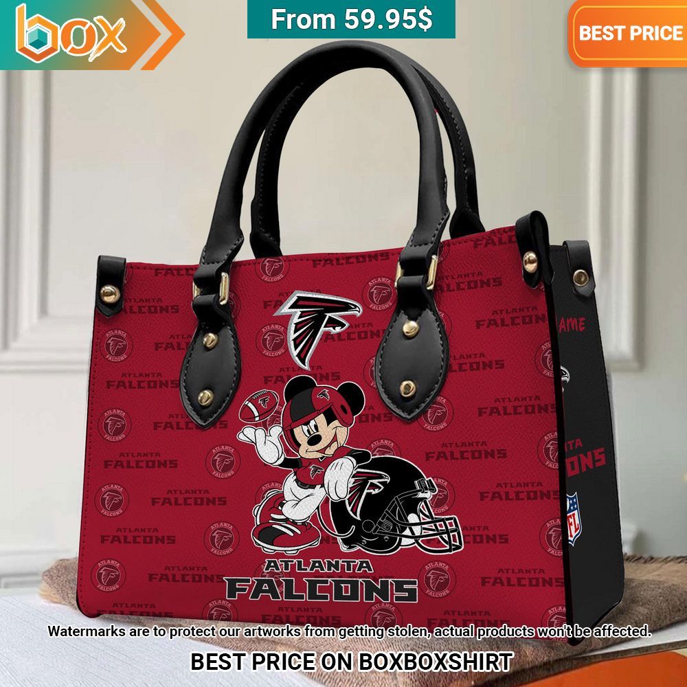 Atlanta Falcons Mickey Mouse Women's Leather Handbag This place looks exotic.