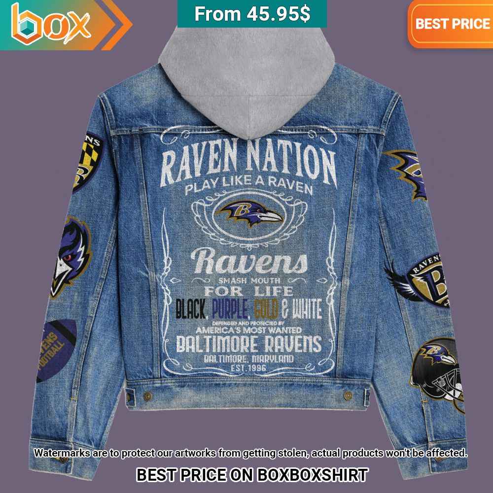 Baltimore Ravens Nation Play Like a Raven Denim Jacket You are always amazing