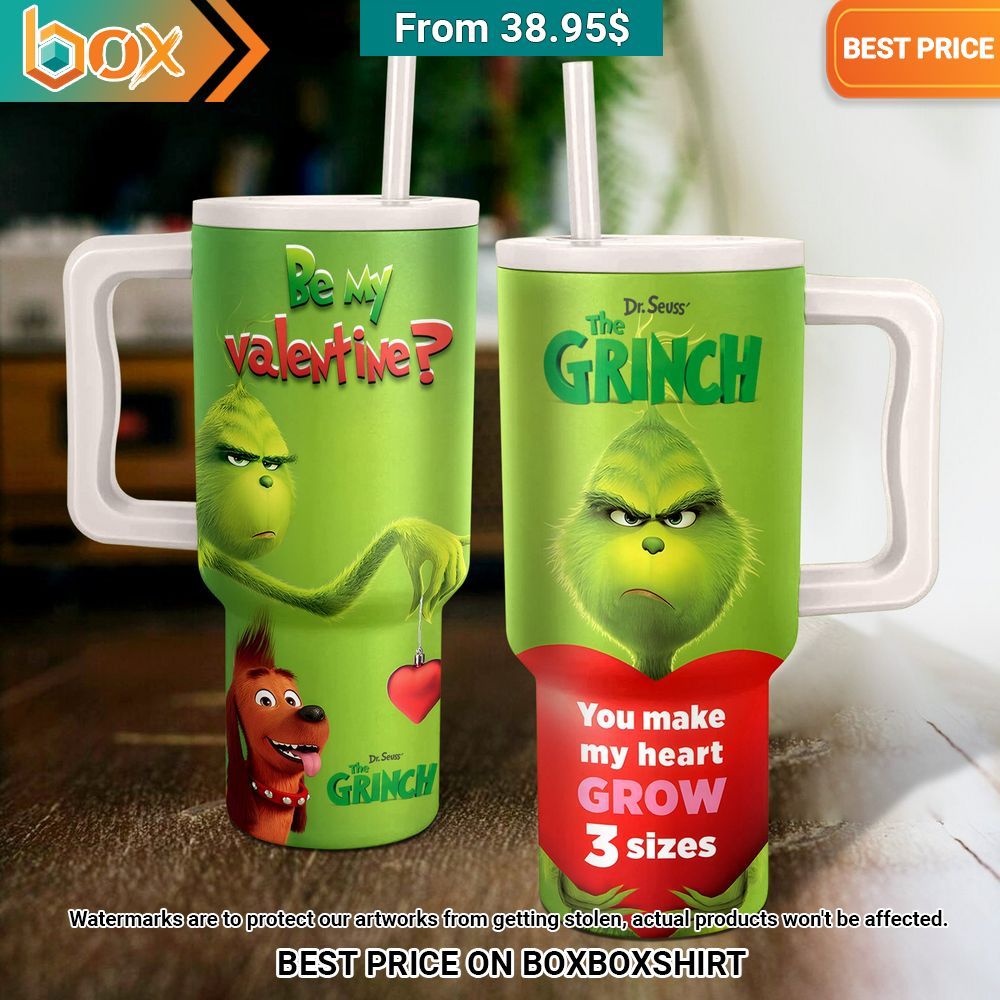 Be My Valentine Dr Seuss The Grinch Tumbler Eye soothing picture dear