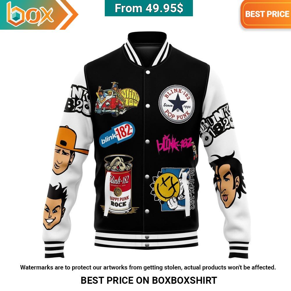Blink 182 20 Year Anniversary Baseball Jacket Trending picture dear