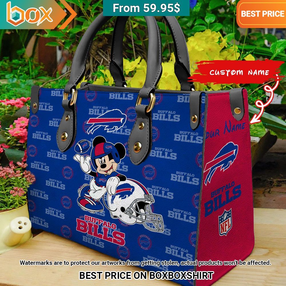 Buffalo Bills Mickey Mouse Women's Leather Handbag Hey! You look amazing dear