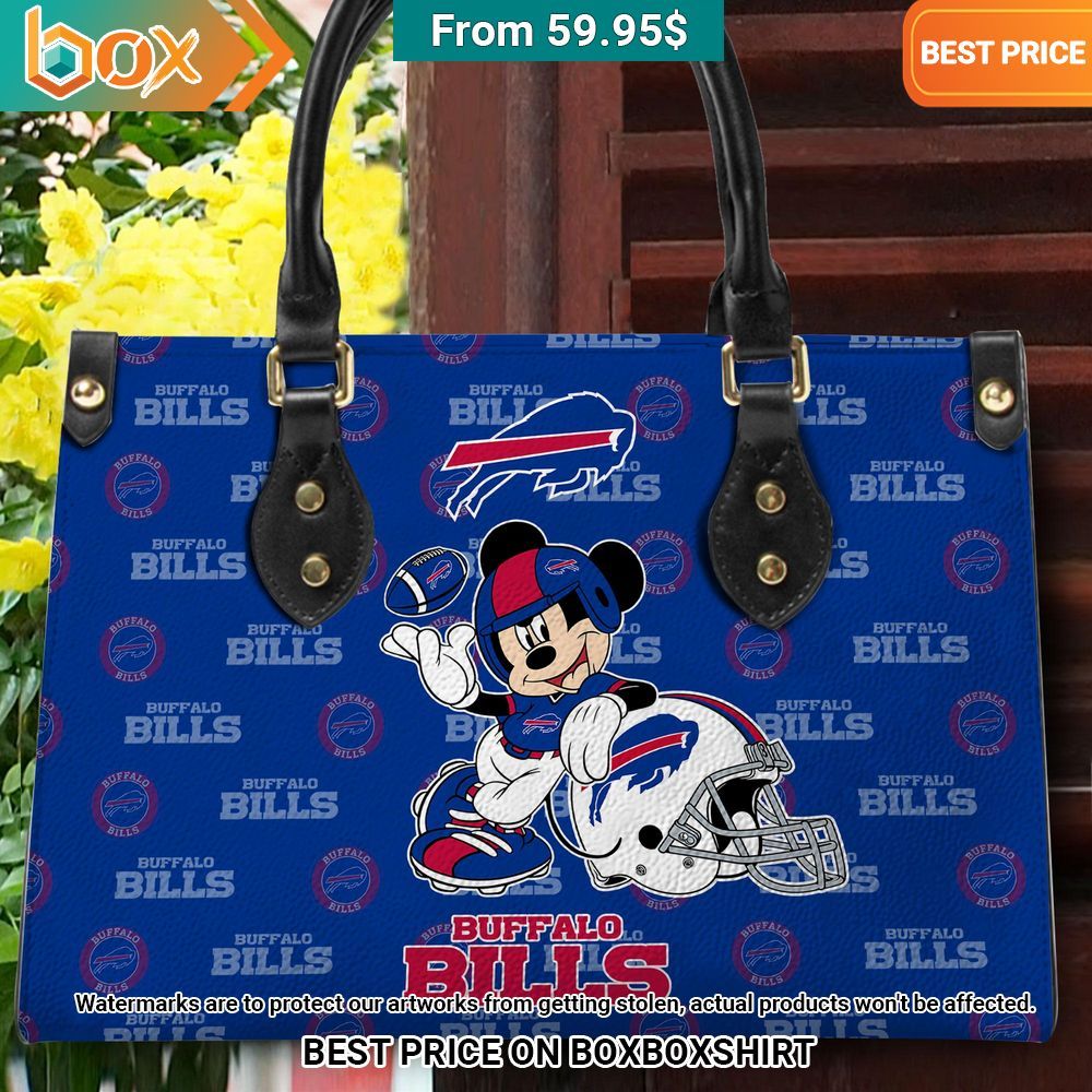Buffalo Bills Mickey Mouse Women's Leather Handbag 31