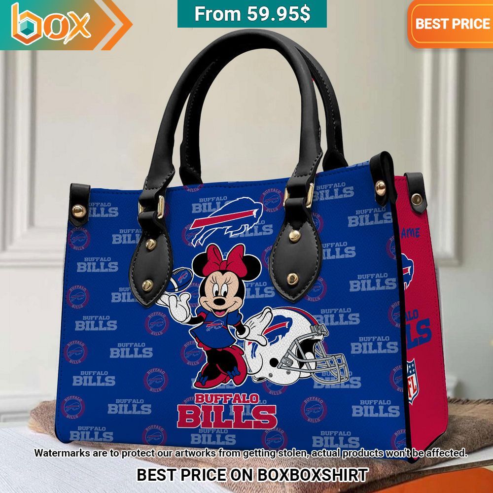 Buffalo Bills Minnie Mouse Women's Leather Handbag Loving click