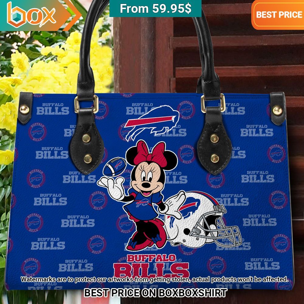 Buffalo Bills Minnie Mouse Women's Leather Handbag 15