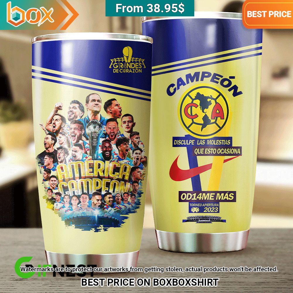 Club América Campeón 2023 Tumbler Nice Pic