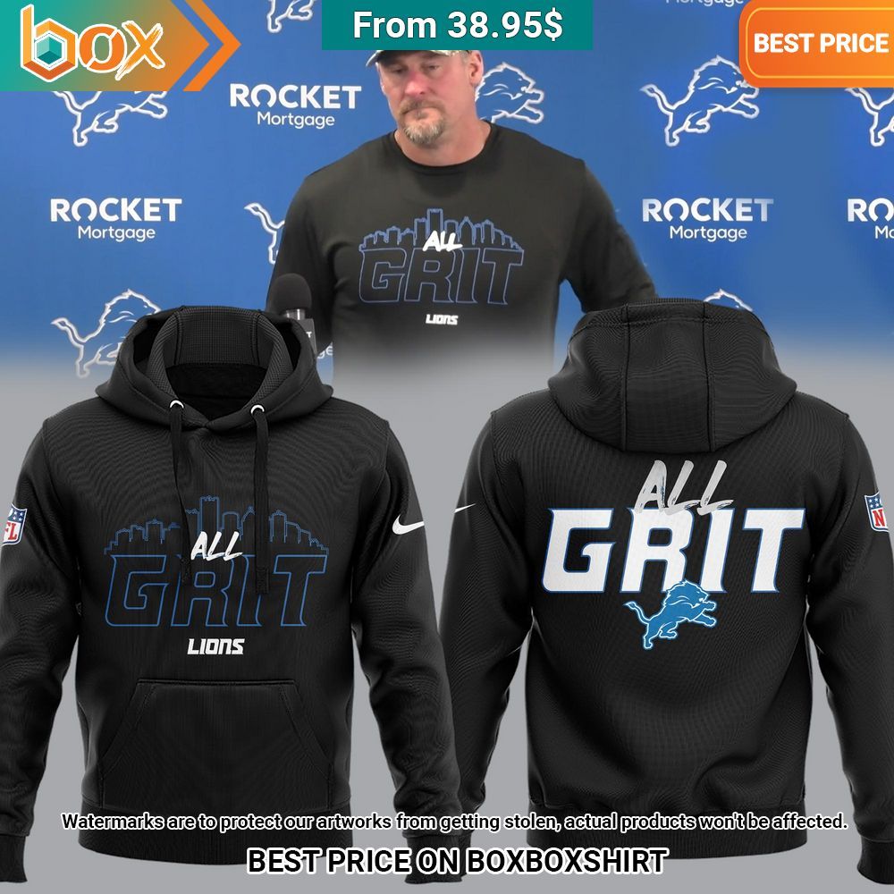 Dan Campbell All Grit Lions Hoodie, Pant Eye soothing picture dear