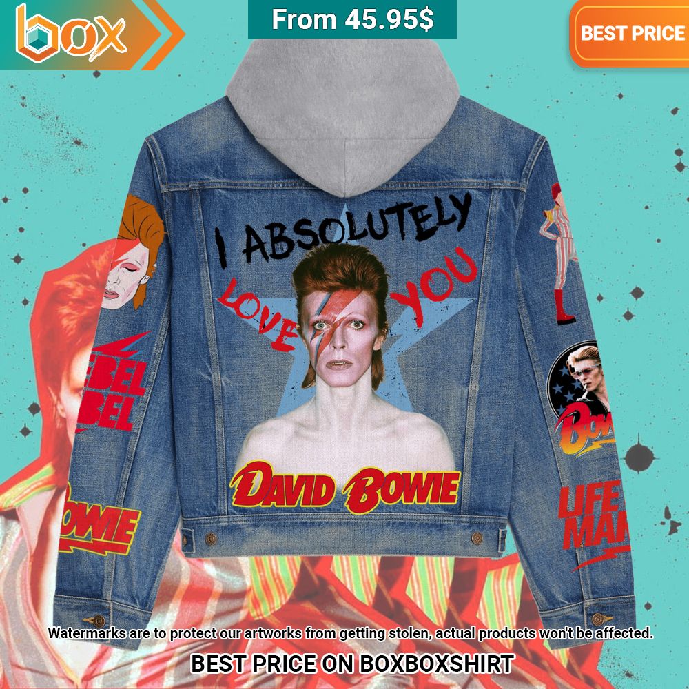 David Bowie I Absolutely Love You Denim Jacket Great, I liked it