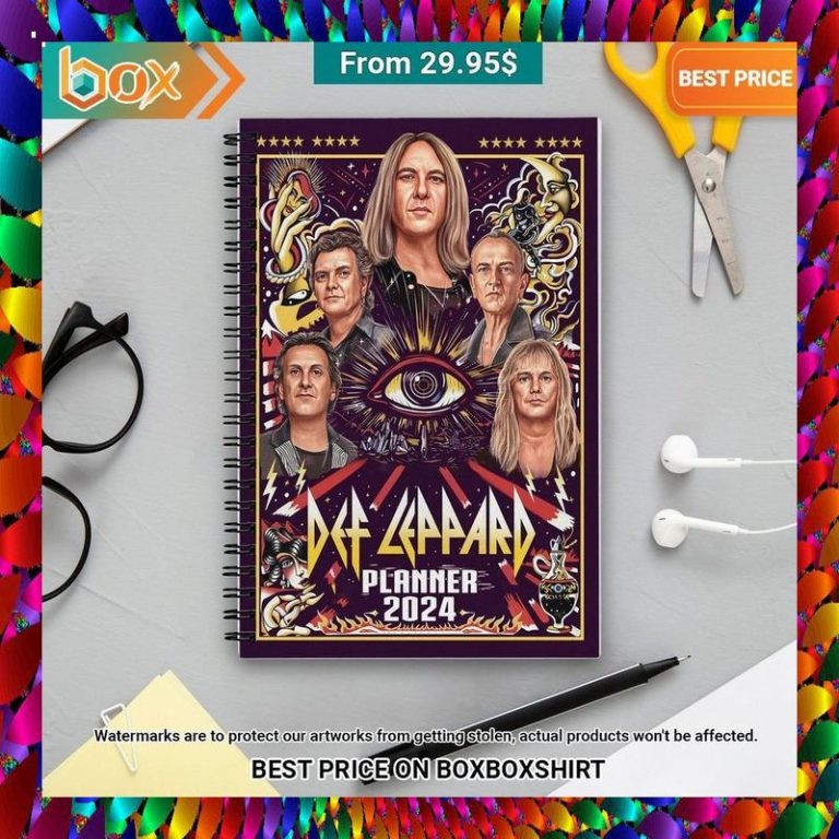 Def Leppard Let's Get Rocked Notebook Planner It is more than cute
