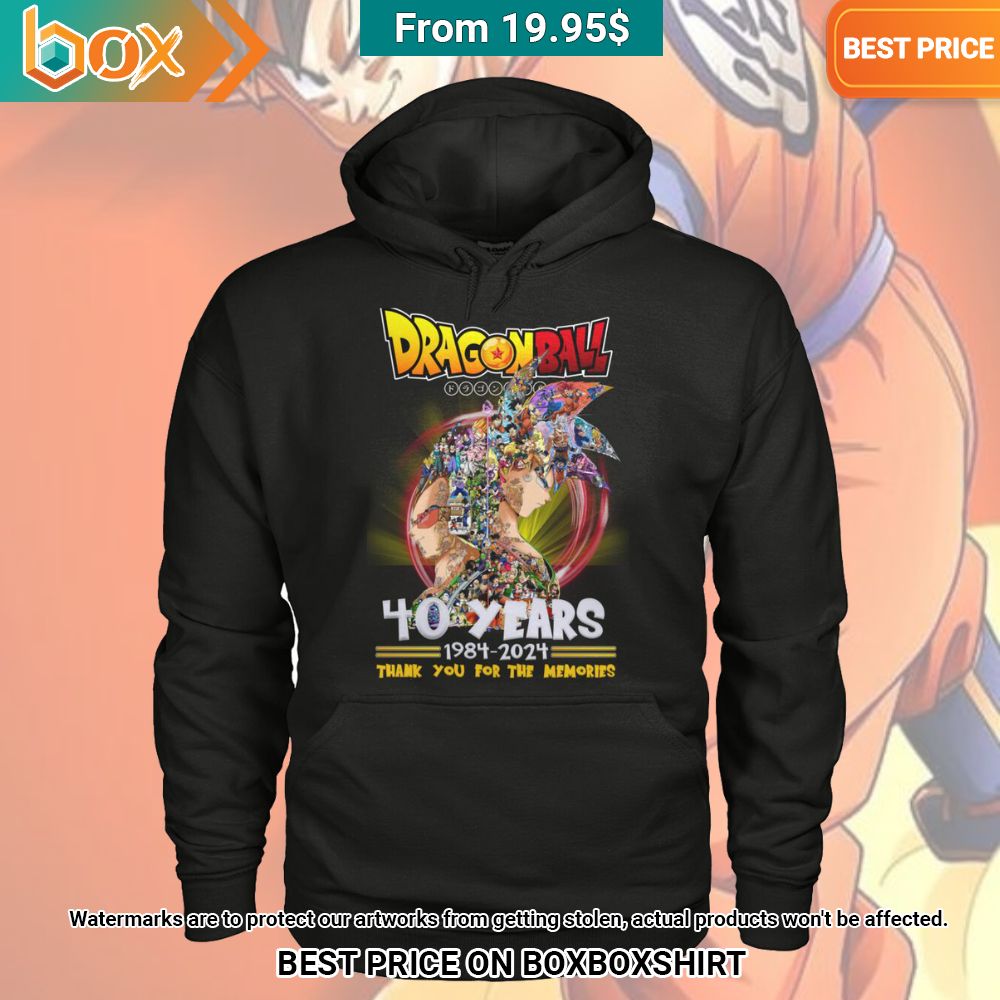 Dragon Ball Anime 40 Years 1984 2024 Thank Your fo the Memories Shirt Coolosm