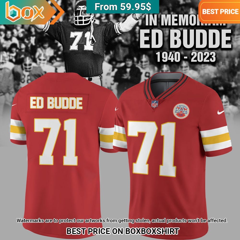 Ed Budde Kansas City Chiefs Football Jersey Such a scenic view ,looks great.