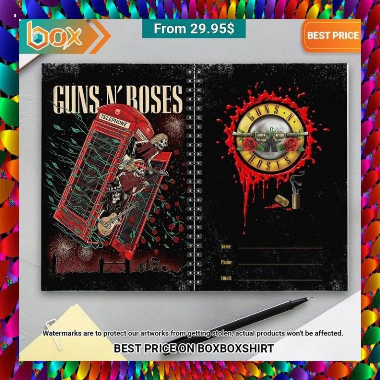 Guns N' Roses Not in This Lifetime... Tour Notebook Planner Wow, cute pie