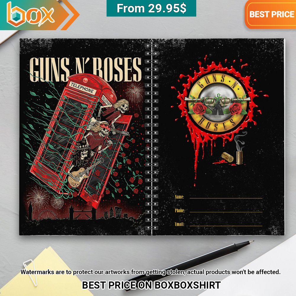 Guns N' Roses Notebook Planner Have you joined a gymnasium?