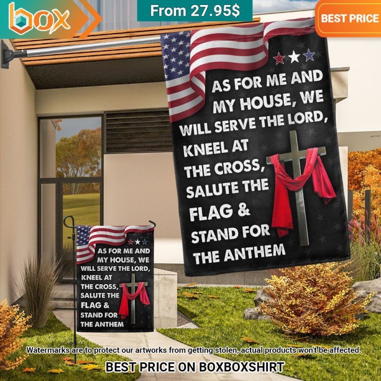 Jesus Cross As For Me And My House We Will Serve The Lord American Flag 2