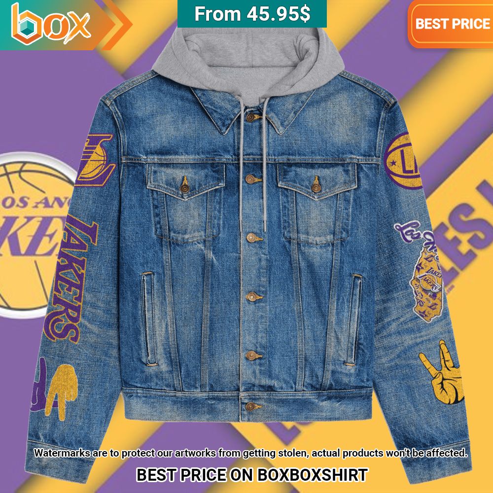 Los Angeles Lakers Nation The Lake Show Smash Mouth For Life Denim Jacket