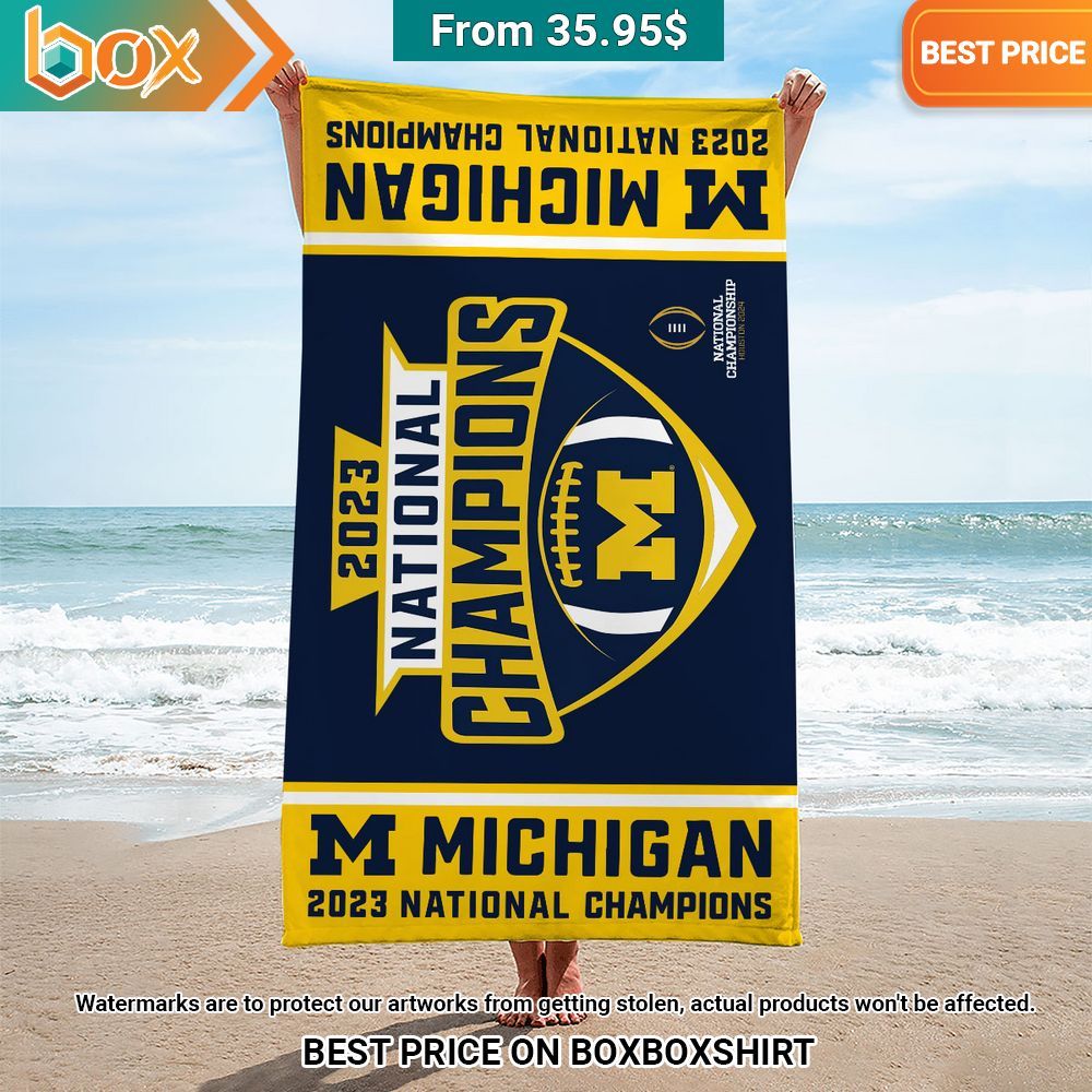 michigan wolverines 2023 national champions beach towel 1 441.jpg