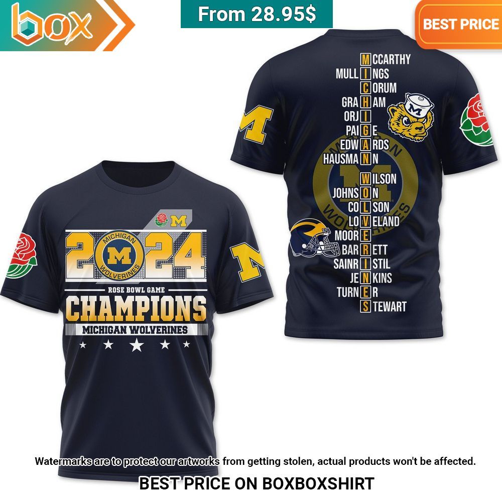 Michigan Wolverines 2024 Rose Bowl Game Champions Hoodie It is more than cute