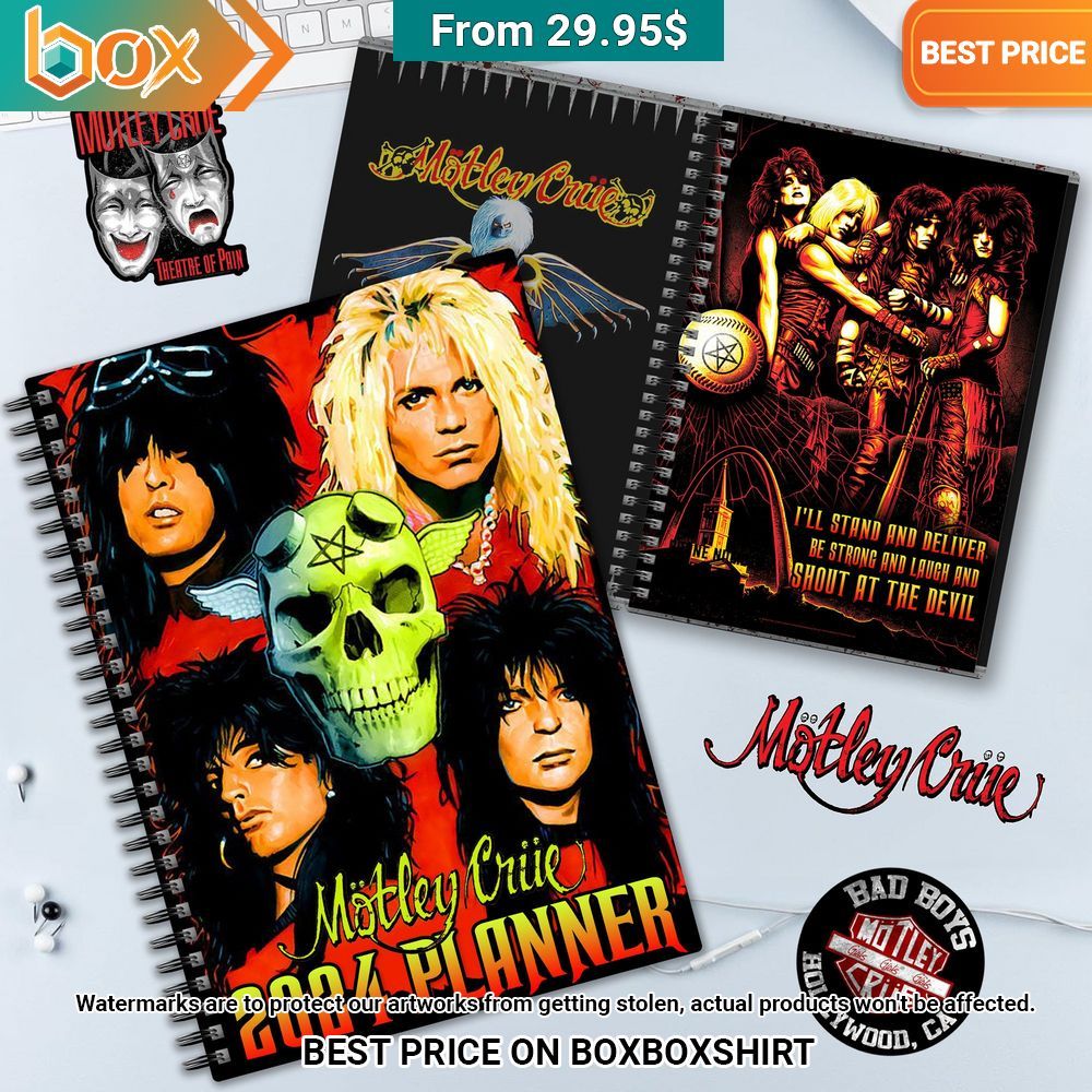 Mötley Crüe 2024 Notebook Planner Oh my God you have put on so much!
