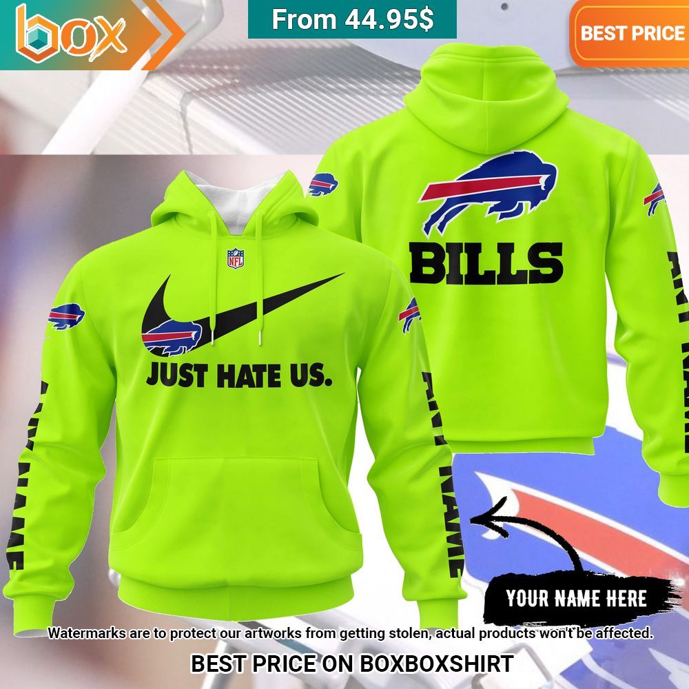 NFL Buffalo Bills Nike Just Hate Us Custom Hoodie Impressive picture.