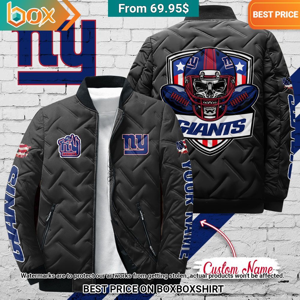 NFL New York Giants Skull Custom Puffer Jacket Such a charming picture.