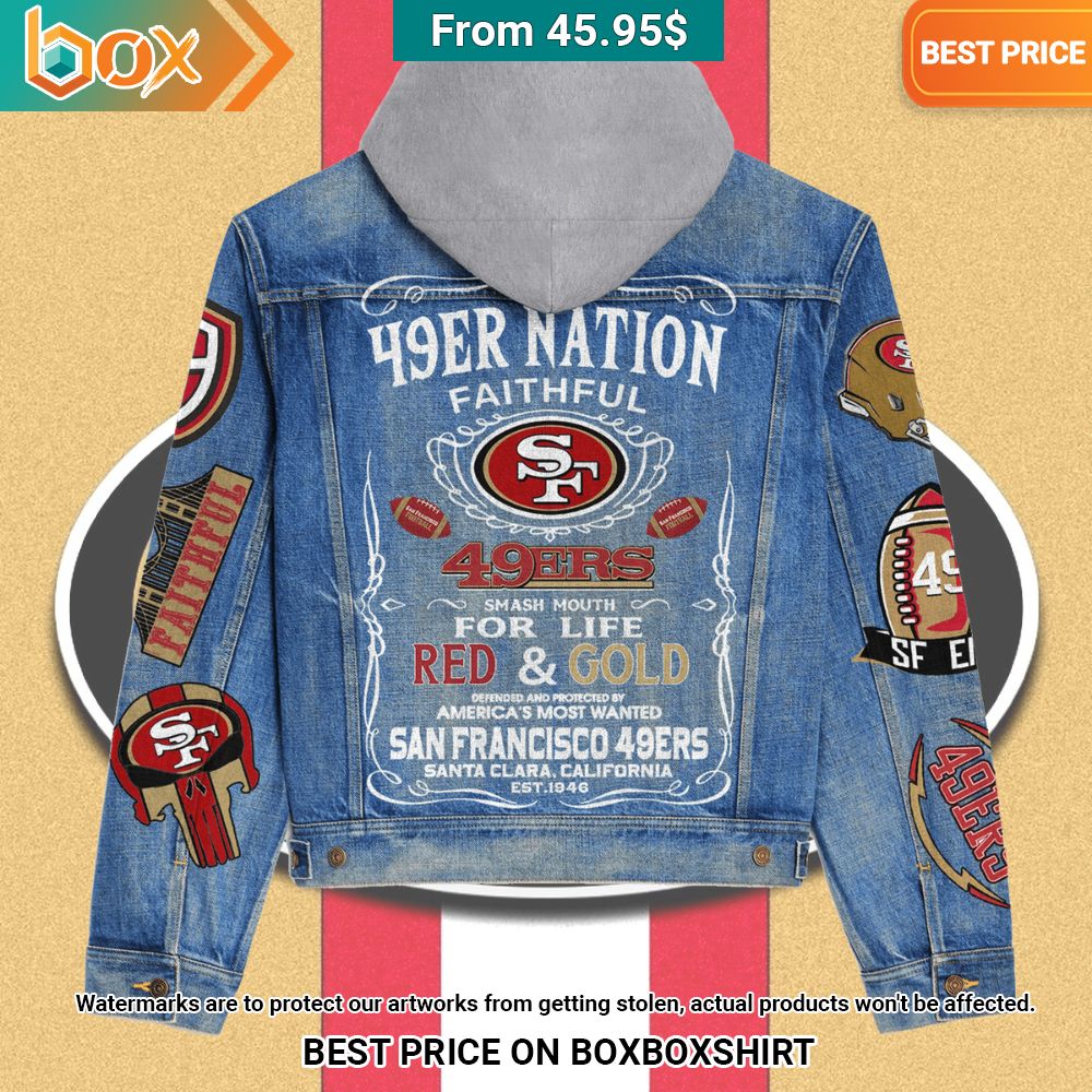 NFL San Francisco 49ers Faithful Smash Mouth For Life Denim Jacket