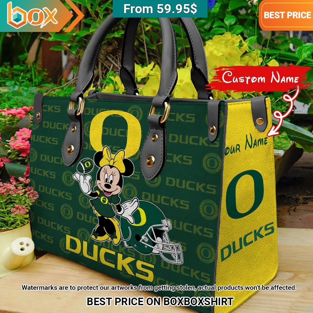 Oregon Ducks Minnie Mouse Women's Leather Handbag Loving, dare I say?