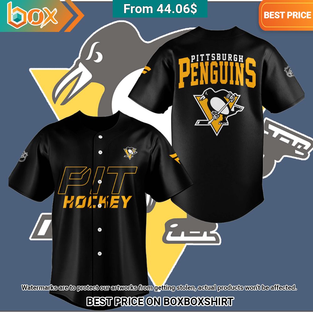 Pittsburgh Penguins Baseball Jersey Mesmerising