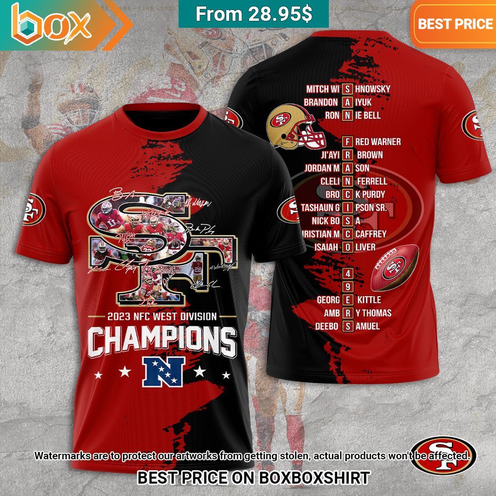 San Francisco 49ers 2023 NFC West Champions Shirt, Hoodie Gang of rockstars