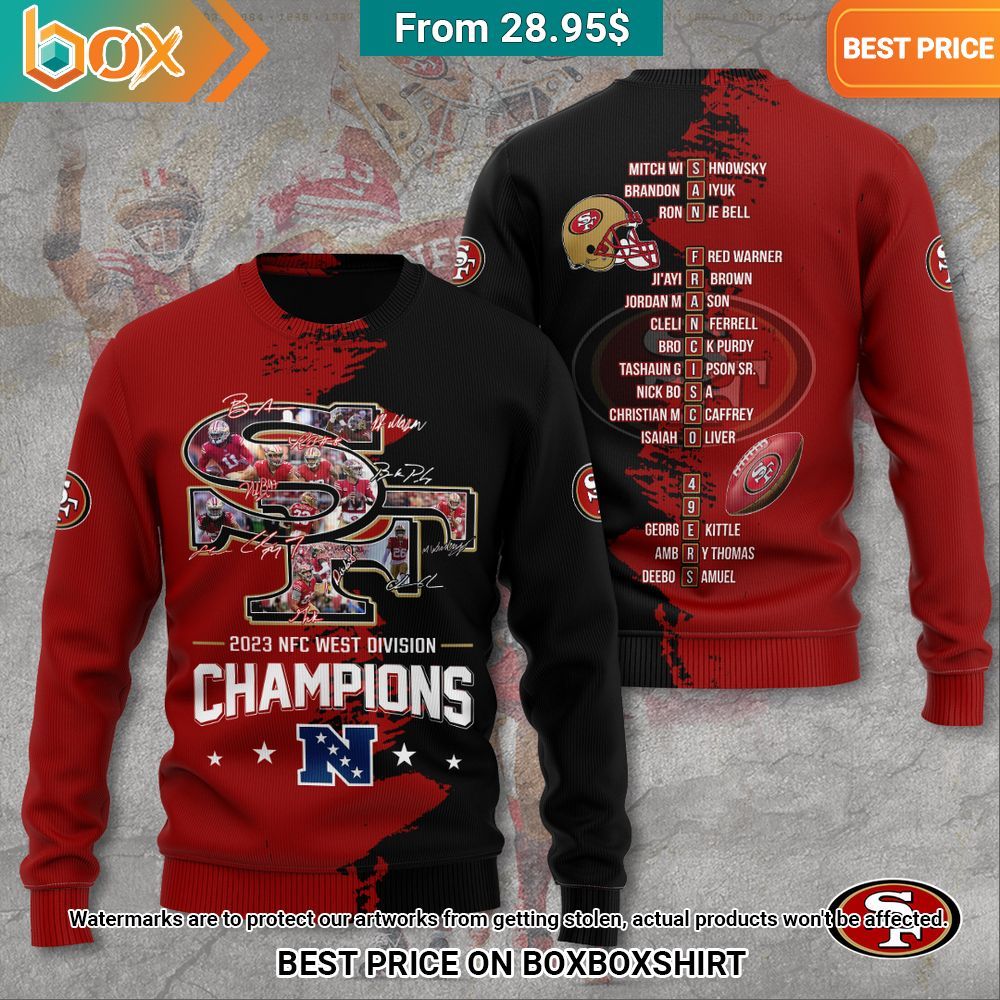 San Francisco 49ers 2023 NFC West Champions Shirt, Hoodie Loving click