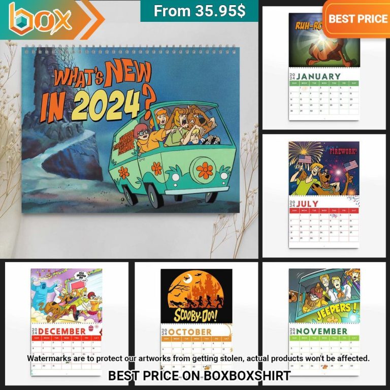 ScoobyDoo What's New In 2024 Wall Hanging Calendar Express your