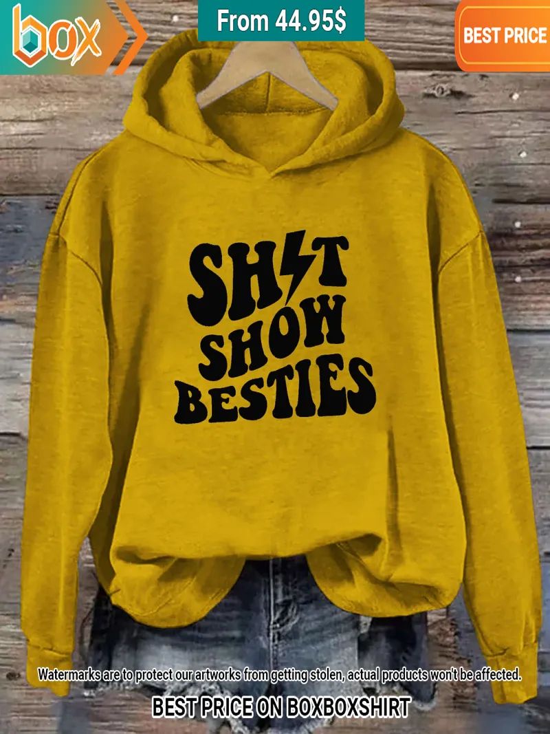 Shitshow Besties Yellow Hoodie