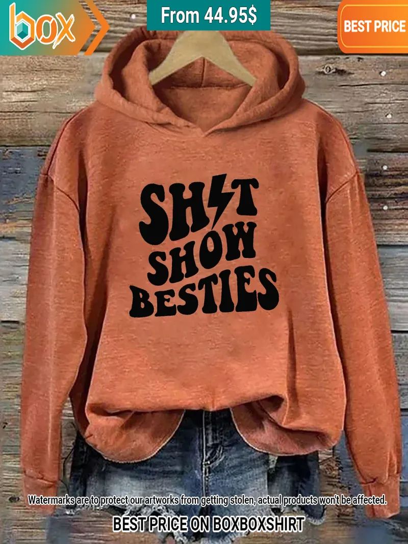 Shitshow Besties Orange Hoodie