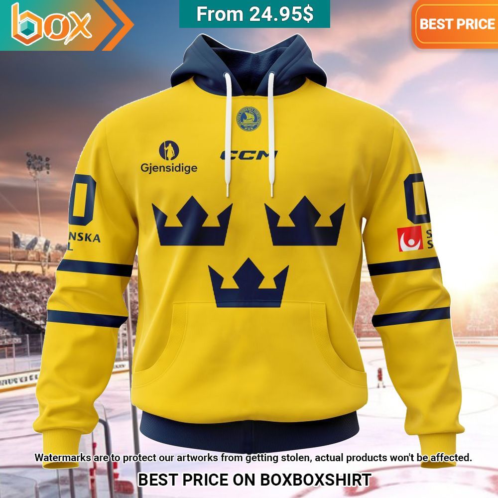 Swedish National Hockey Custom Shirt Cuteness overloaded