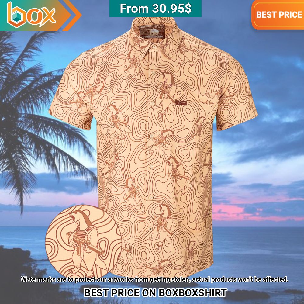 The Hunter Pattern Hawaiian Shirt Radiant and glowing Pic dear