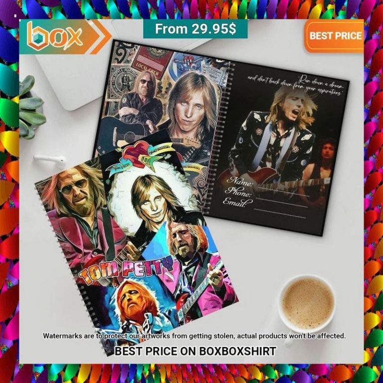 tom petty and the heartbreakers notebook planner 4