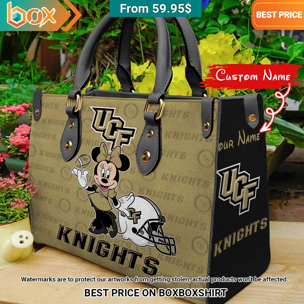 UCF Knights Minnie Mouse Women's Leather Handbag Is this your new friend?