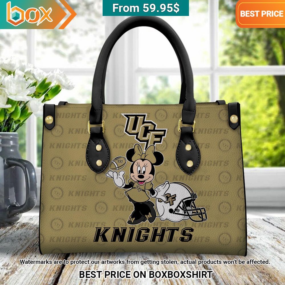 UCF Knights Minnie Mouse Women's Leather Handbag You look different and cute