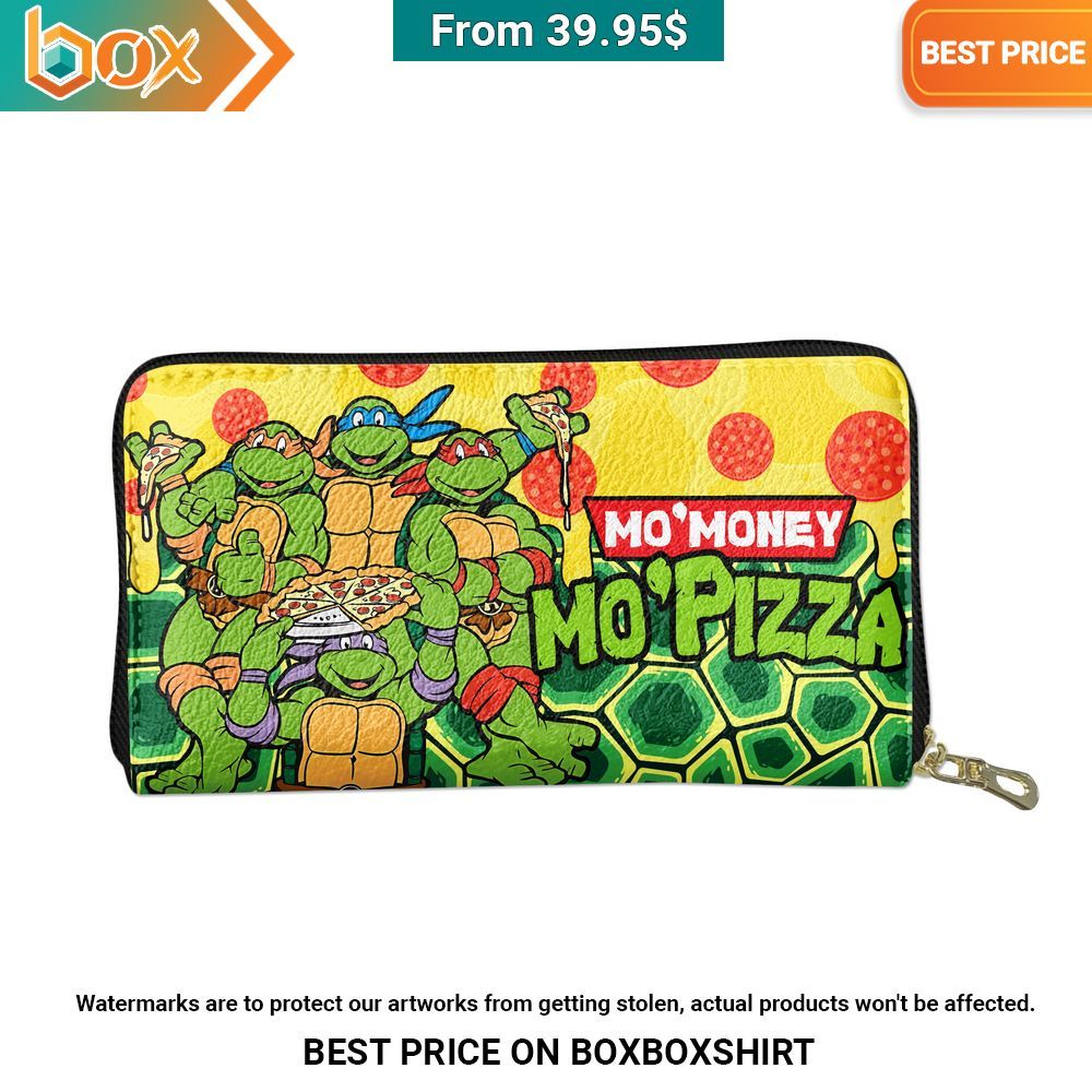 Teenage Mutant Ninja Turtles Mo' Money Mo' Pizza Zipper Wallet