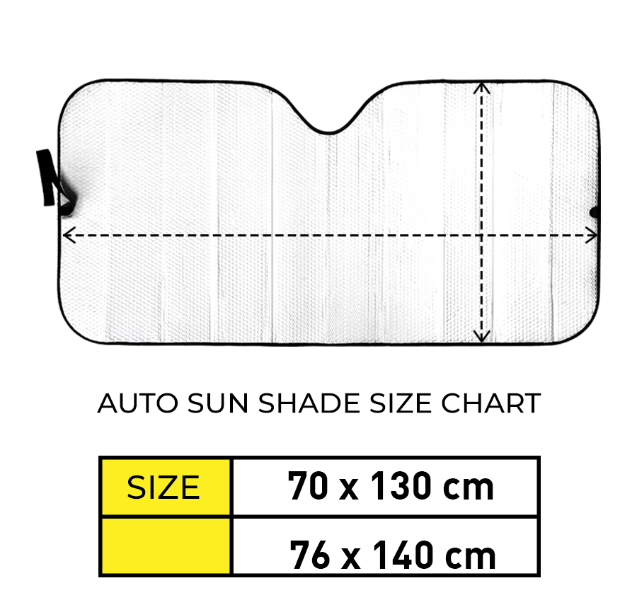 Auto Sun Shade Size Chart: