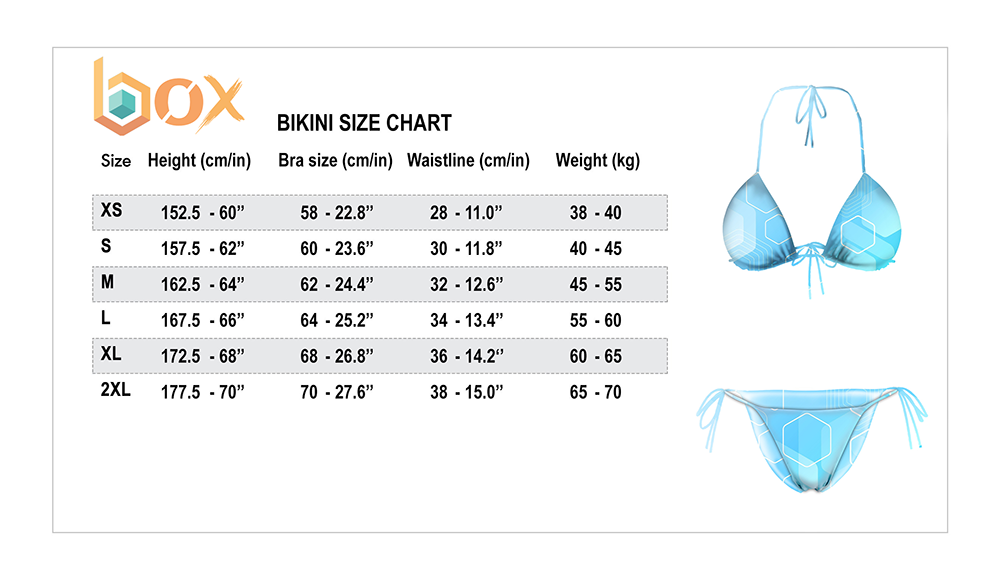 Bikini Set Size Chart:
