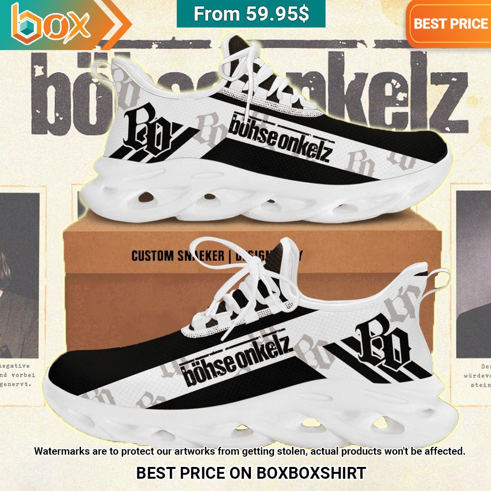 Böhse Onkelz White Clunky Max Soul Shoes