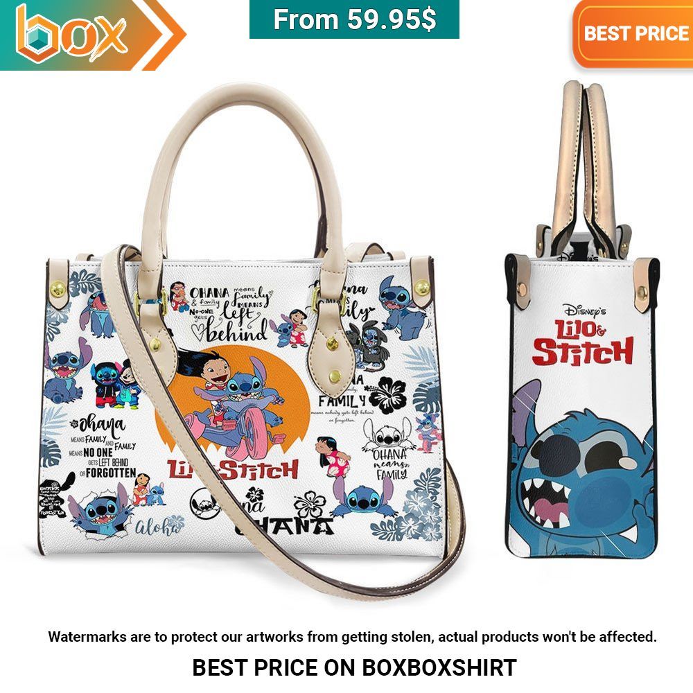 Disney Lilo & Stitch Leather Handbag Nice elegant click