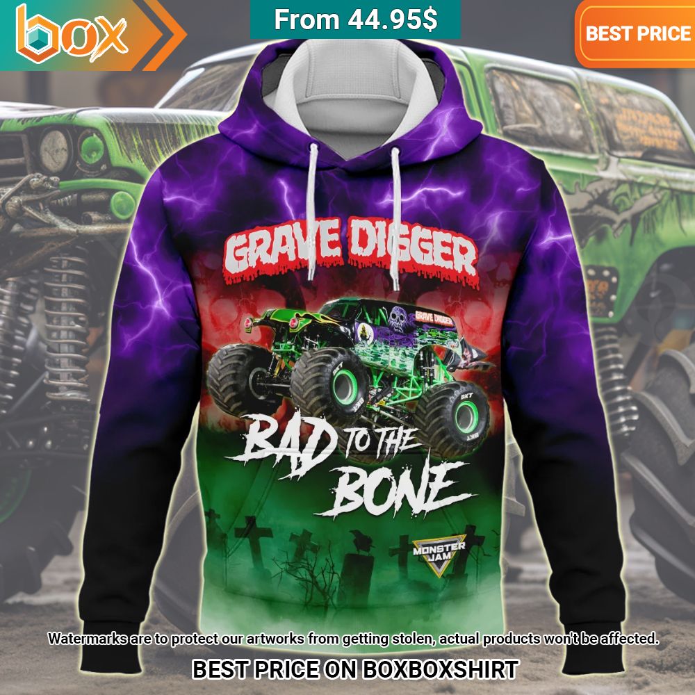 Grave Digger Bad To The Bone Hoodie