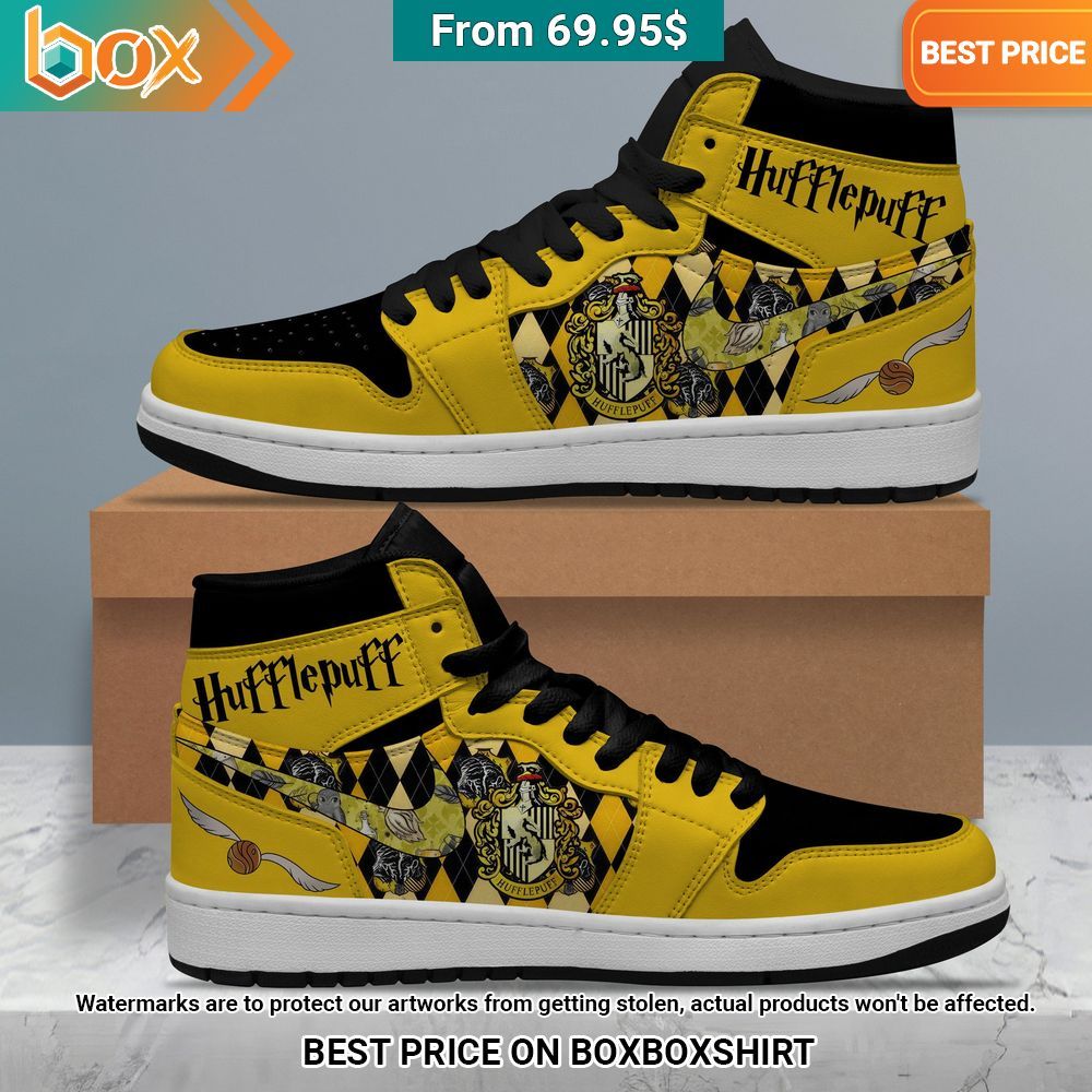 Hufflepuff Harry Potter Air Jordan 1 You look different and cute