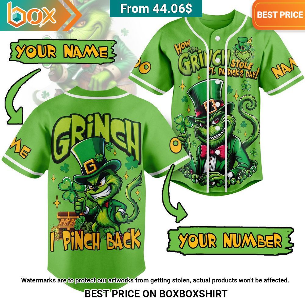 i pinch back how the grinch stole st patrick day custom baseball jersey 1 557.jpg