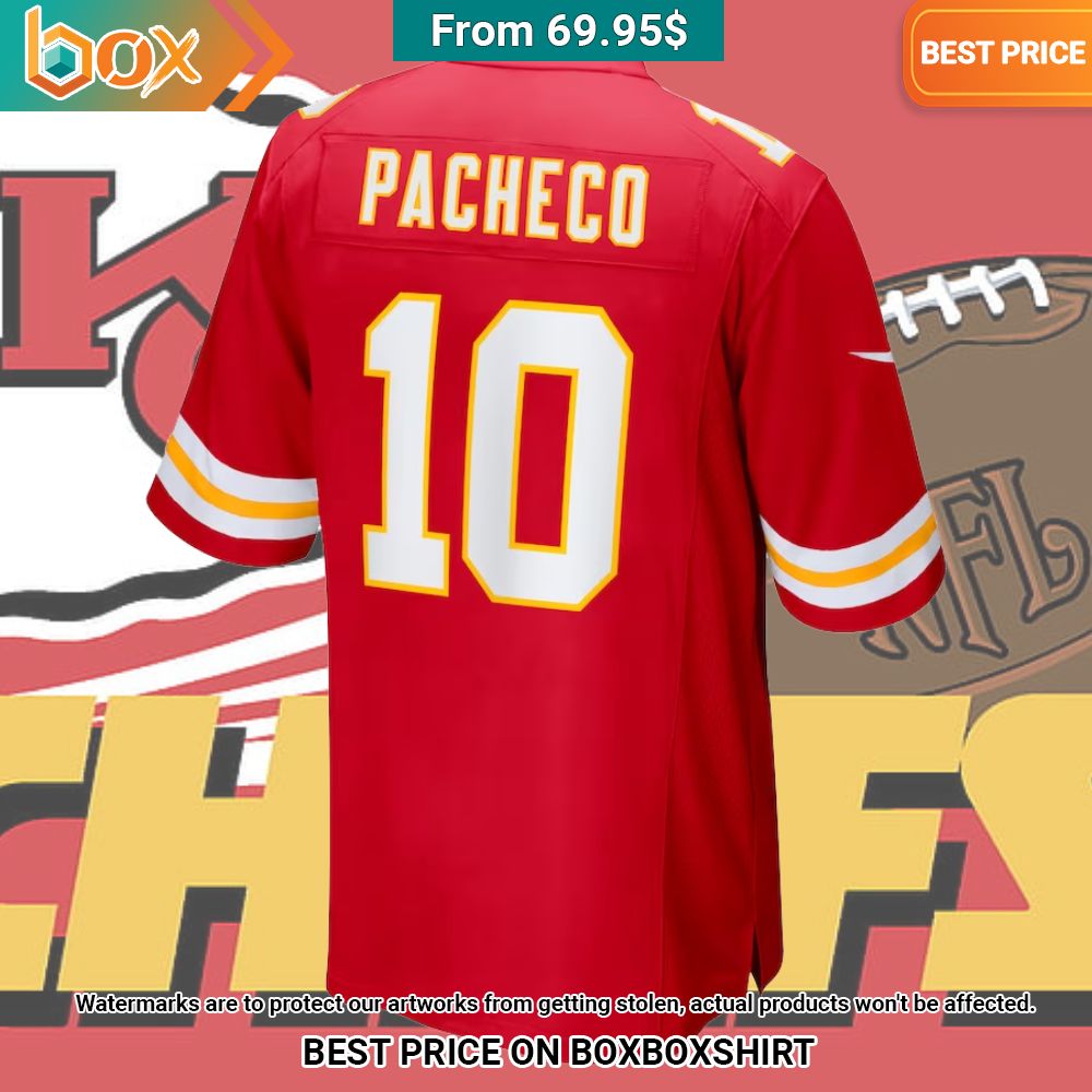 Kansas City Chiefs Isiah Pacheco Super Bowl LVIII Champions Football Jersey