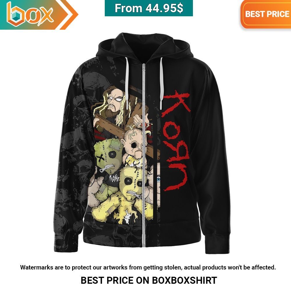 Korn Like a Freak On A Leash Hoodie You look beautiful forever