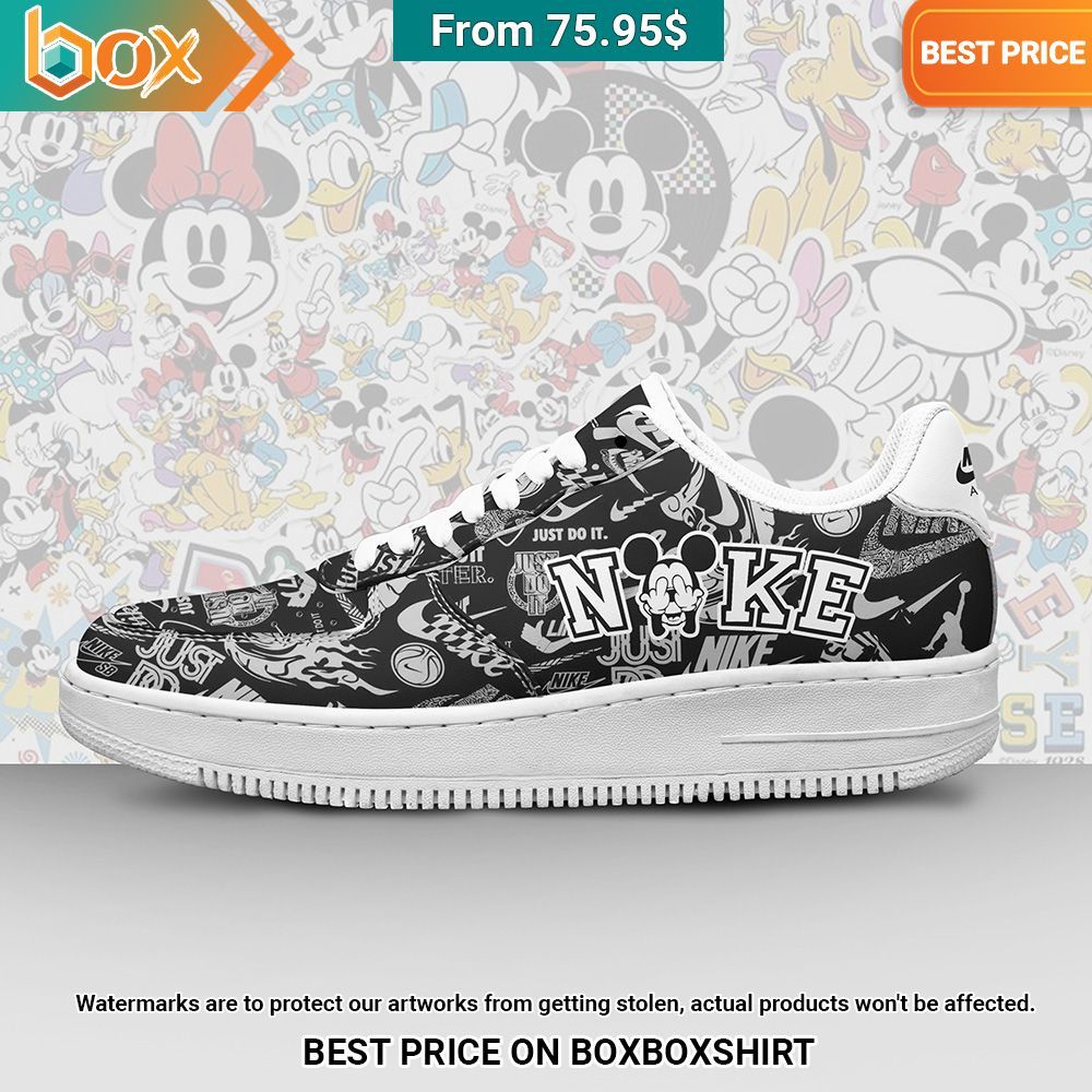 Mickey Mouse Just Do It Nike Air Force 1 Sneaker