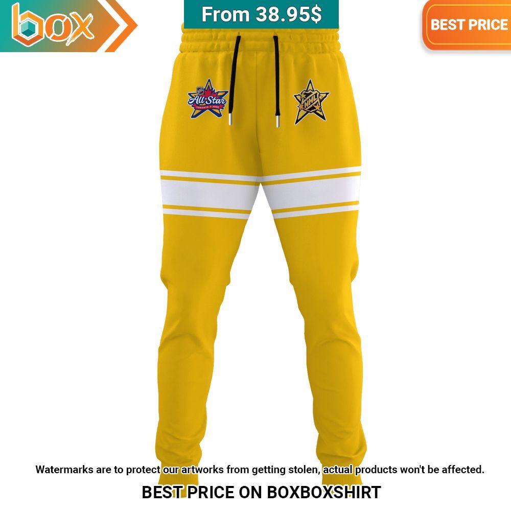 NHL All Star Toronto 2024 Custom Yellow Hoodie Stand easy bro