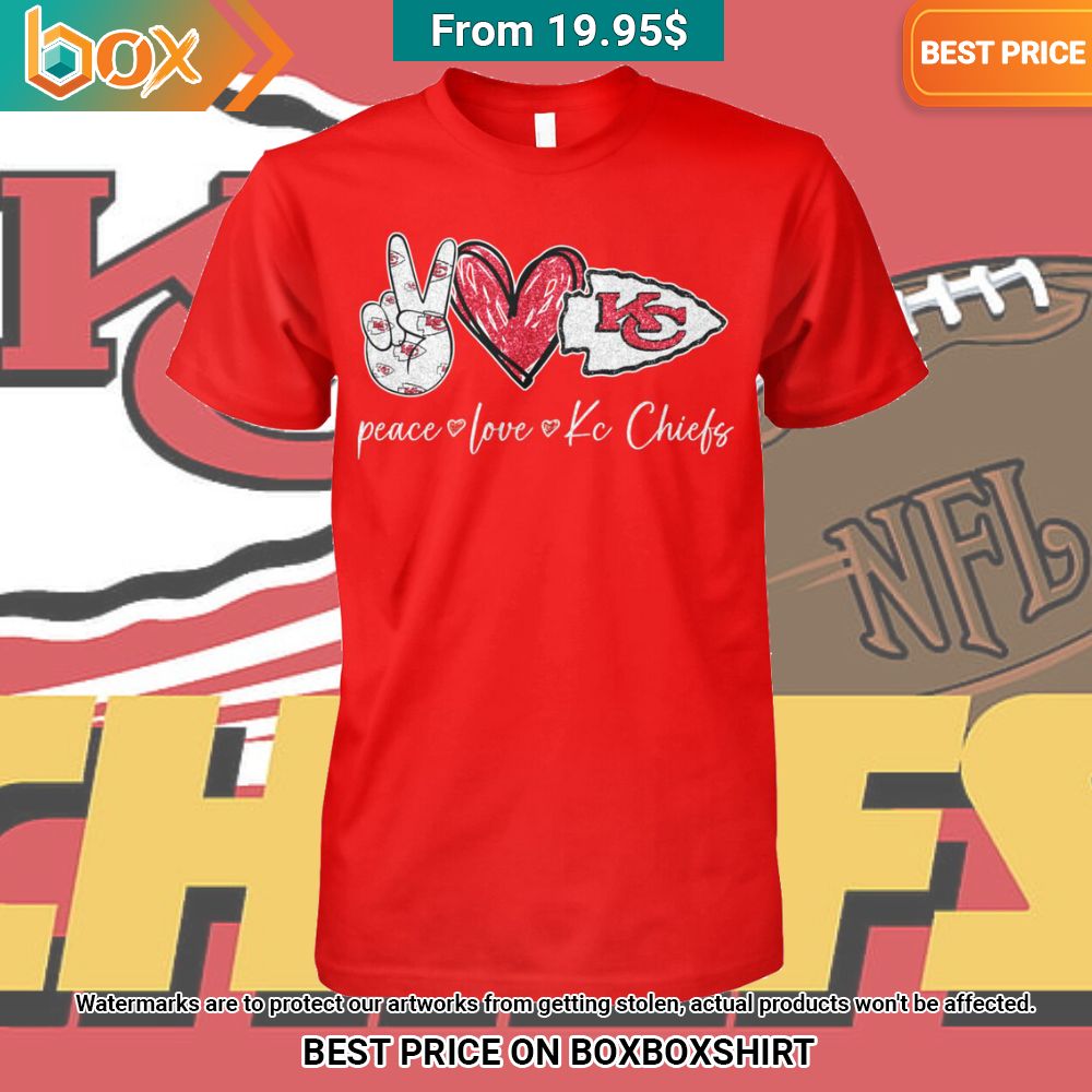 Peace Love Kansas City Chiefs Shirt This place looks exotic.
